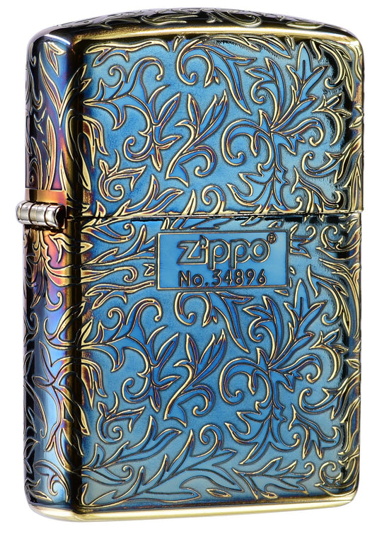 ZA-3-21A Finely Carved Embroidered Arabesque (Armor) Windproof Lighter