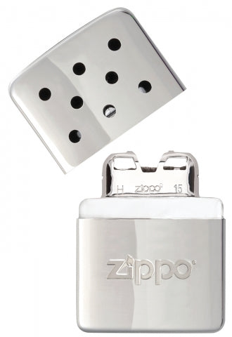 40451 Zippo 6-Hour Refillable Hand Warmer – Silver (Limited-Time 355 ml Fuel Gift)
