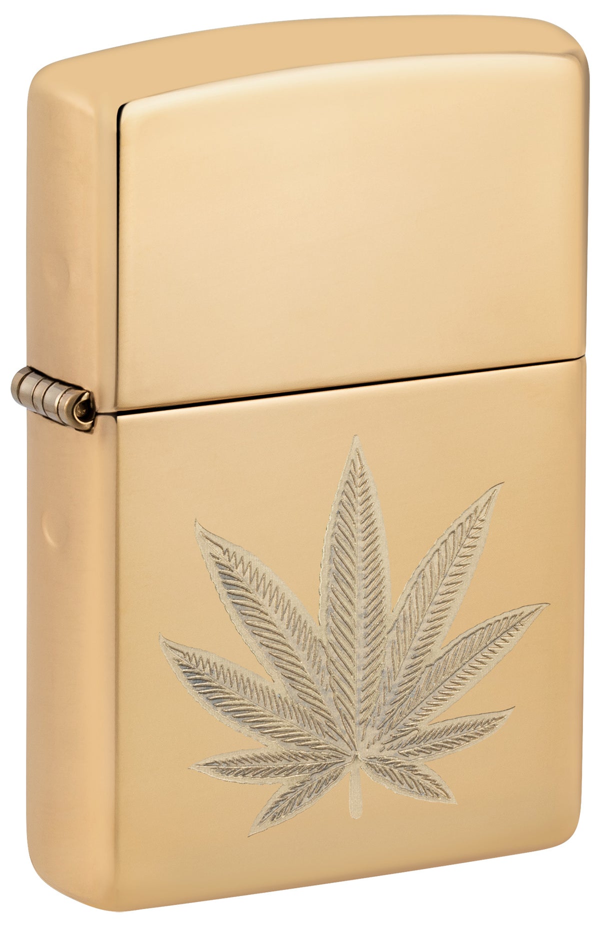 46560 金色大麻葉防風打火機