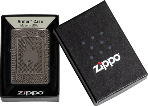 48569 #Zippo火焰網格紋路防風打火機