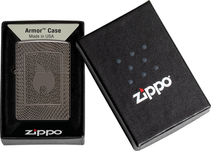48569 #Zippo火焰網格紋路防風打火機