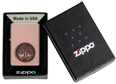 49638 Tree of Life Emblem Windproof Lighter