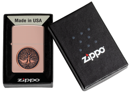 49638 Tree of Life Emblem Windproof Lighter