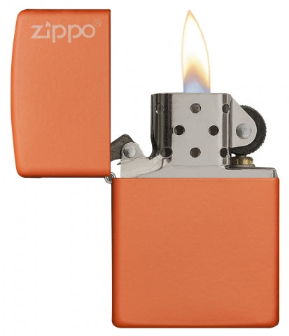 231ZL Orange Matte Zippo Logo Windproof Lighter