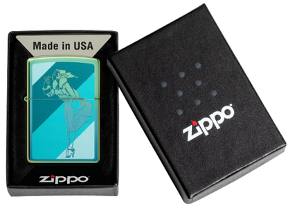 48457 Windy Windproof Lighter – Teal Ice