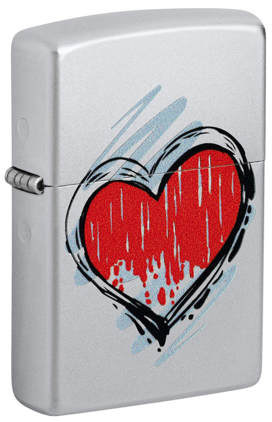 46803 2025 Graffiti Red Heart Windproof Lighter