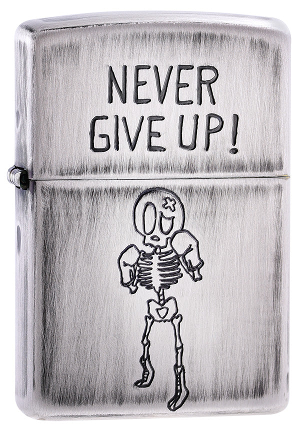ZA-6-O61 Never Give Up Windproof Lighter