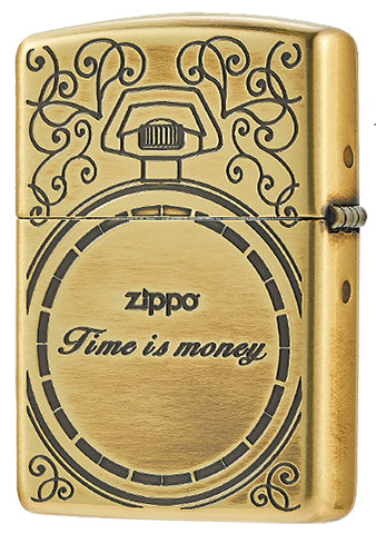 ZA-2-81B Armor® Classic Brass Pocket Watch Windproof Lighter