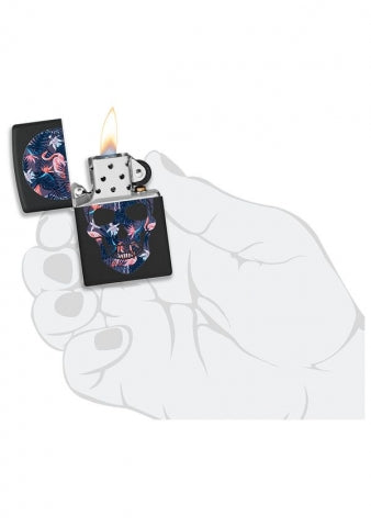 49771 Flamingo Skull Windproof Lighter