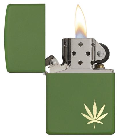 29588 **綠色大麻葉防風打火機