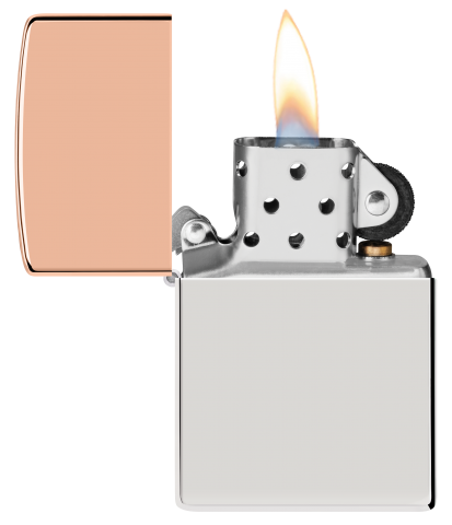 48695 Copper & Sterling Silver Two-Metal Windproof Lighter