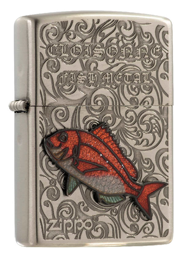ZA-6-F19 Metal Fish-Red Sea Bream Windproof Lighter