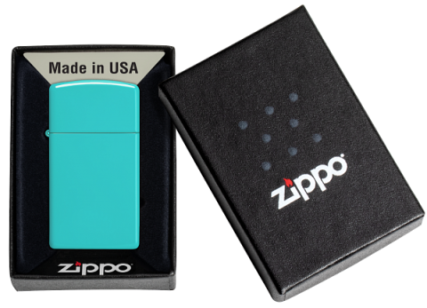 49529 Slim® Light Turquoise Windproof Lighter