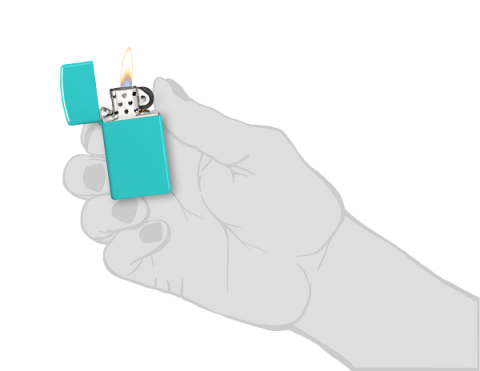 49529 Slim® Light Turquoise Windproof Lighter