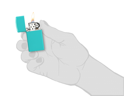 49529 Slim® Light Turquoise Windproof Lighter