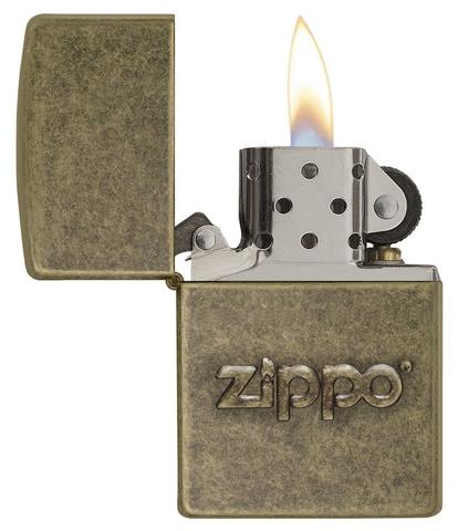 28994 Antique bronze logo style Windproof Lighter
