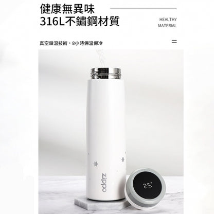 ZWB-CITY-028500 City Series Starry Sky Insulated Bottle – White, 500 ml