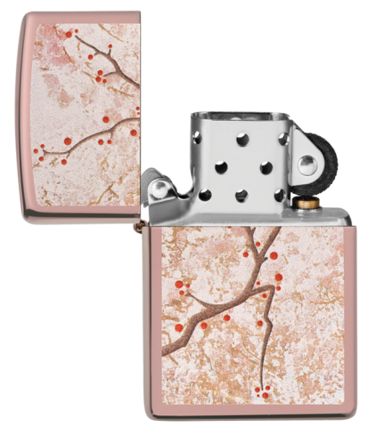 49486 Falling Cherry Blossoms Windproof Lighter