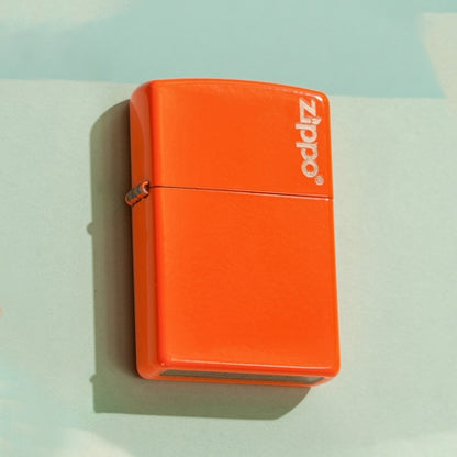 231ZL Orange Matte Zippo Logo Windproof Lighter
