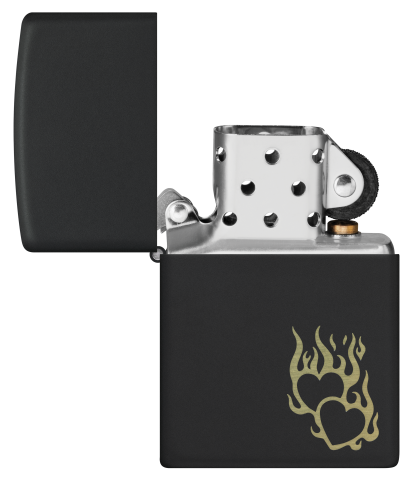 46004 Burning Heart Windproof Lighter
