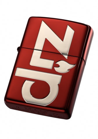 ZA-3-234A Classic Logo Windproof Lighter – Ruby Red & Silver