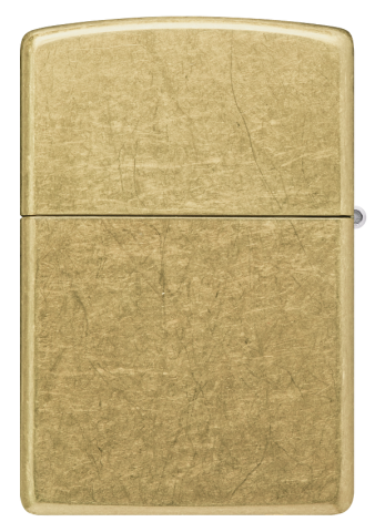 48267 Classic Tumbled Brass Windproof Lighter