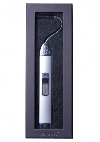 121653 Zippo Flex Neck Utility Lighter – Silver, Gift Box
