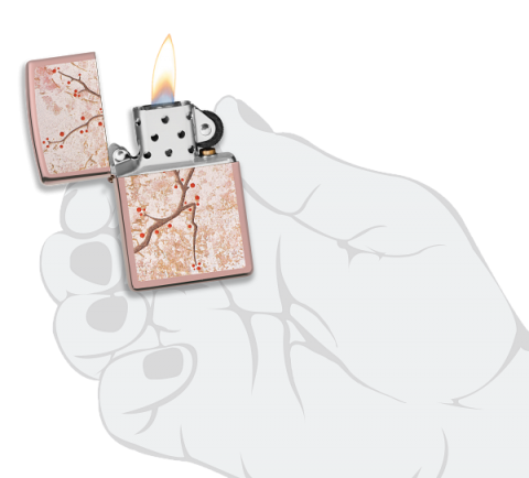 49486 Falling Cherry Blossoms Windproof Lighter