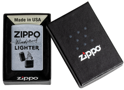 49592 Classic Slogan Design Windproof Lighter