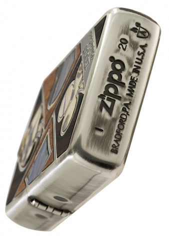 ZA-2-109A Armor® Zippo Playing Card Windproof Lighter – Red