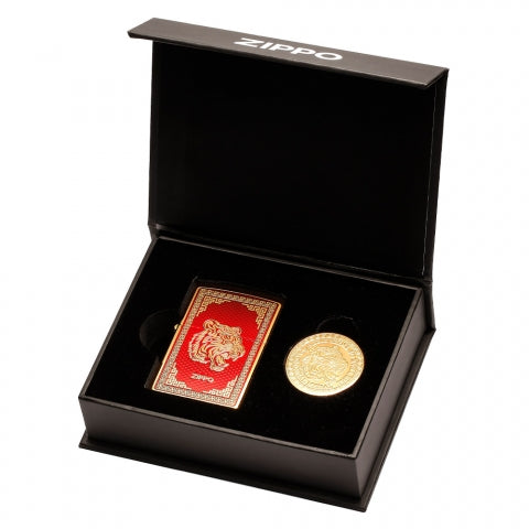 CZA-2-25 Year of the Tiger Limited Edition Set - Roaring Tiger (Asia Limited Edition) Windproof Lighter