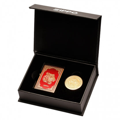 CZA-2-25 Year of the Tiger Limited Edition Set - Roaring Tiger (Asia Limited Edition) Windproof Lighter