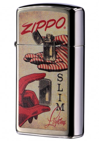 48396 Slim® Vintage Poster Windproof Lighter