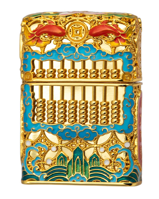 Z-30134 Enamel Prosperity Windproof Lighter