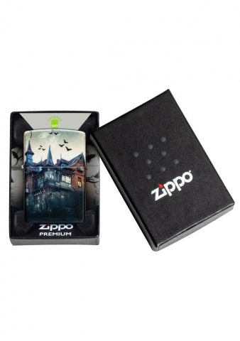 48922 House of Horrors Windproof Lighter (Includes Blue-Light Keychain, Assorted Color)