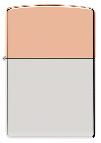 48695 Copper & Sterling Silver Two-Metal Windproof Lighter