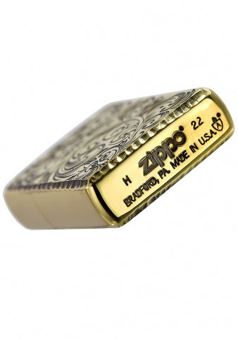 ZA-3-24A Armor® Regal Arabesque Windproof Lighter – Gold