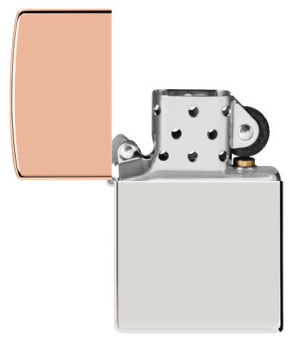 48695 Copper & Sterling Silver Two-Metal Windproof Lighter