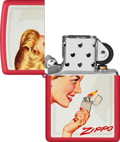 46295 Vintage Advertisement Windproof Lighter Set