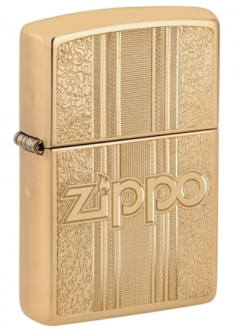 29677 Retro Brass Texture Design Windproof Lighter