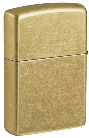 48267 Classic Tumbled Brass Windproof Lighter