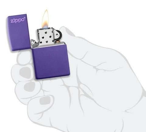 237ZL Purple Matte Zippo Logo Windproof Lighter