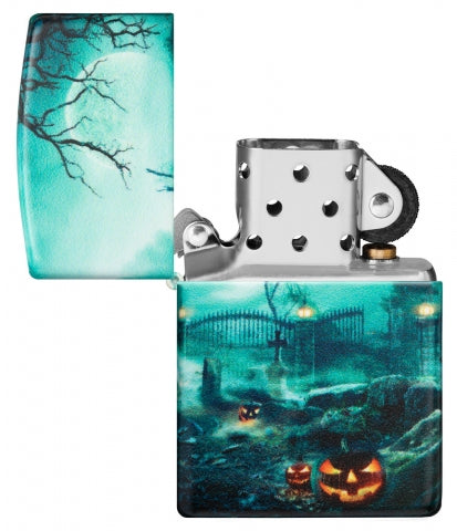 48389 Haunted Cemetery Windproof Lighter